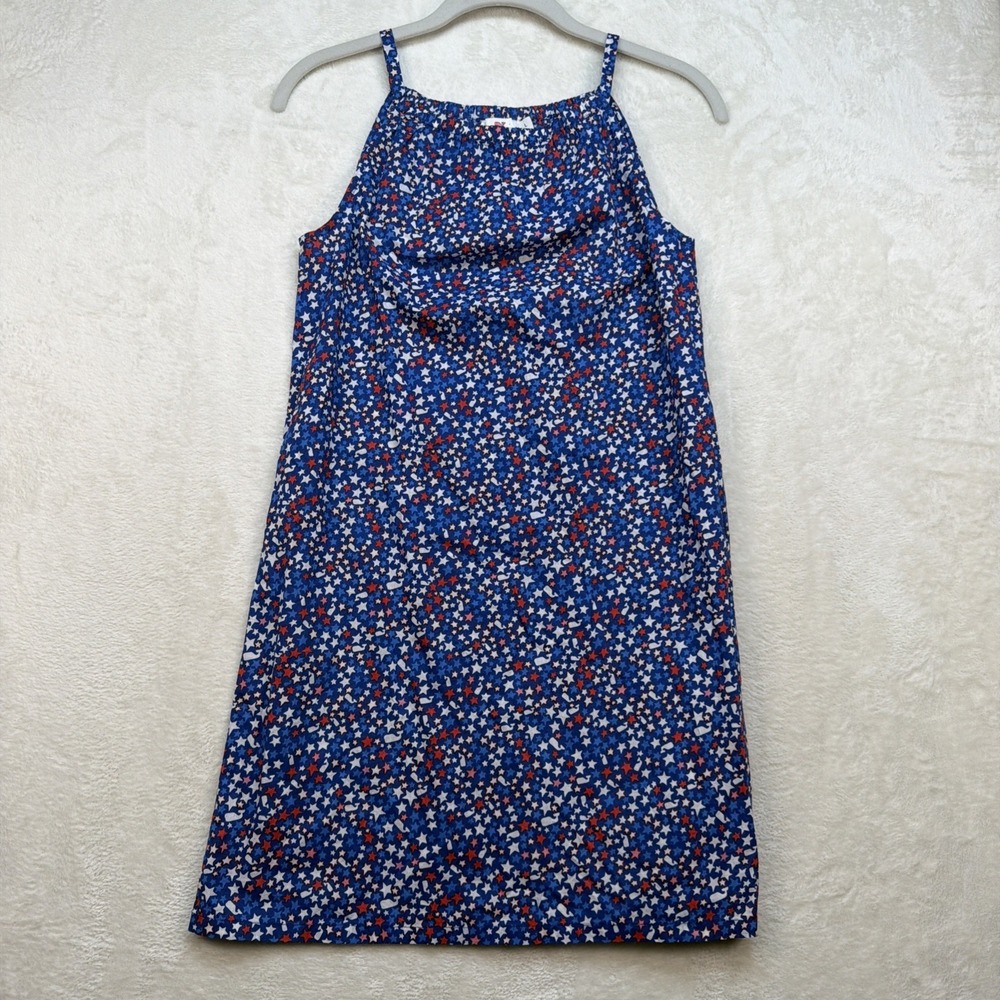 Vineyard Vines Girls Dress Star Print Patriotic Sundress 4th July Large